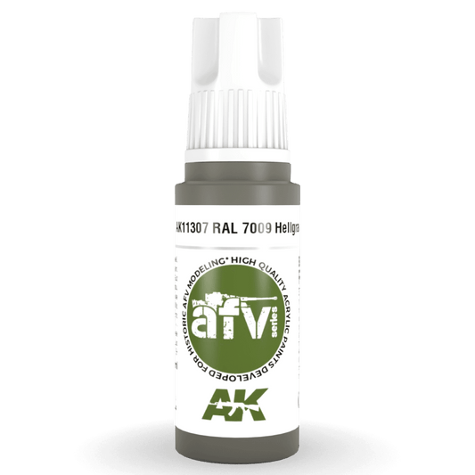 AK Interactive 3rd Generation acrylic paint RAL 7009 Hellgrau 17ml dropper bottle