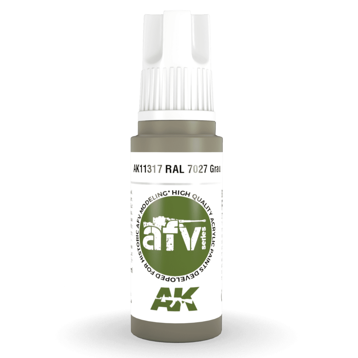 AK Interactive 3rd Generation acrylic paint RAL 7027 Grau 17ml dropper bottle