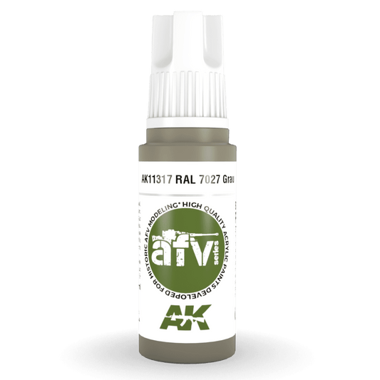 AK Interactive 3rd Generation acrylic paint RAL 7027 Grau 17ml dropper bottle