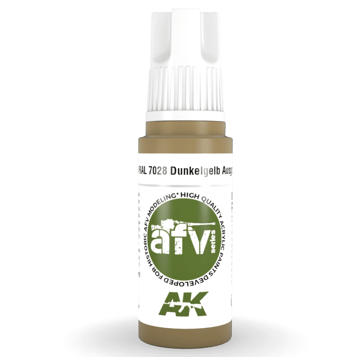 AK Interactive 3rd Generation acrylic paint RAL 7028 Dunkelgelb Ausgabe 1944 17ml dropper bottle