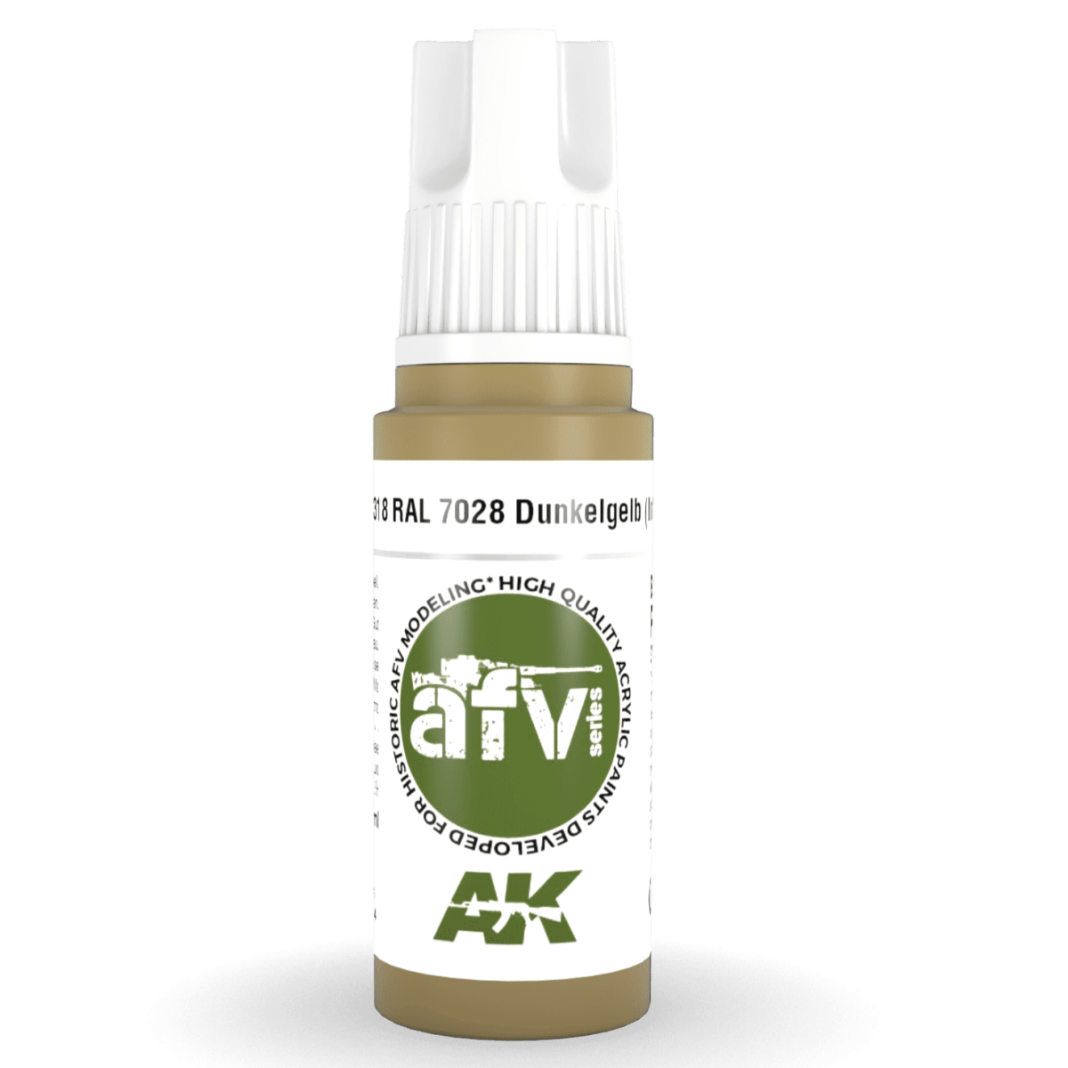 AK Interactive 3rd Generation acrylic paint RAL 7028 Dunkelgelb (Initial) 17ml dropper bottle