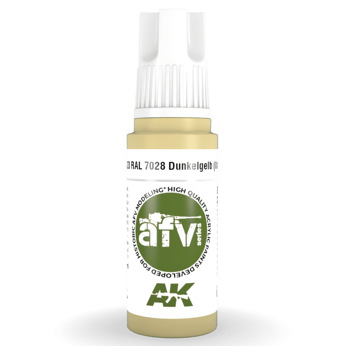 AK Interactive 3rd Generation acrylic paint RAL 7028 Dunkelgelb (Variant) 17ml dropper bottle
