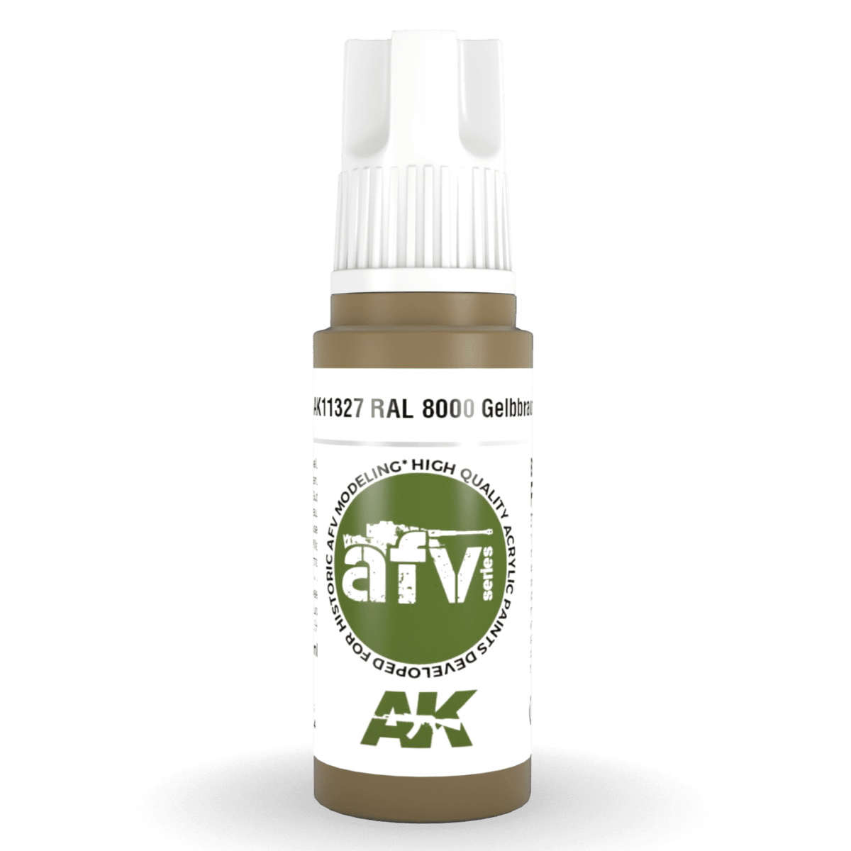 AK Interactive 3rd Generation acrylic paint RAL 8000 Gelbbraun 17ml dropper bottle