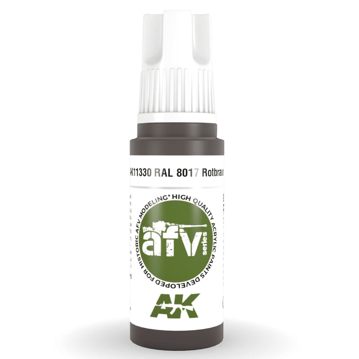 AK Interactive 3rd Generation acrylic paint RAL 8017 Schokobraun 17ml dropper bottle