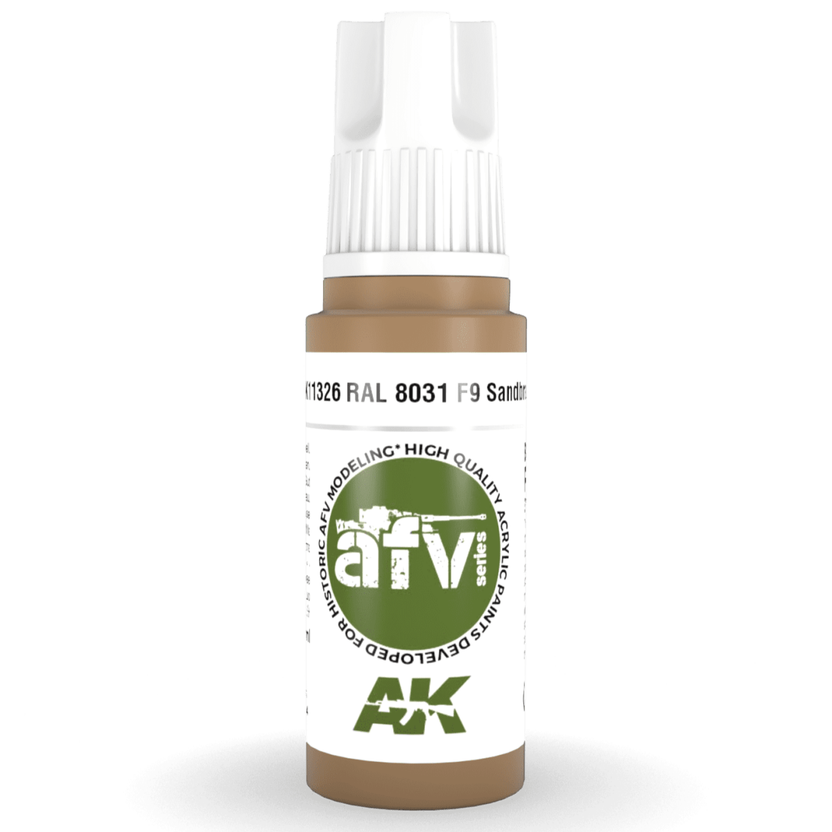 AK Interactive 3rd Generation acrylic paint RAL 8031 F9 Sandbraun 17ml dropper bottle
