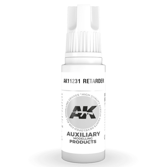 AK Interactive 3rd Generation acrylic paint Retarder 17ml dropper bottle