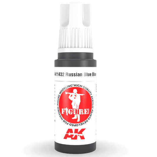 AK Interactive 3rd Generation acrylic paint Russian Blue Base 17ml dropper bottle