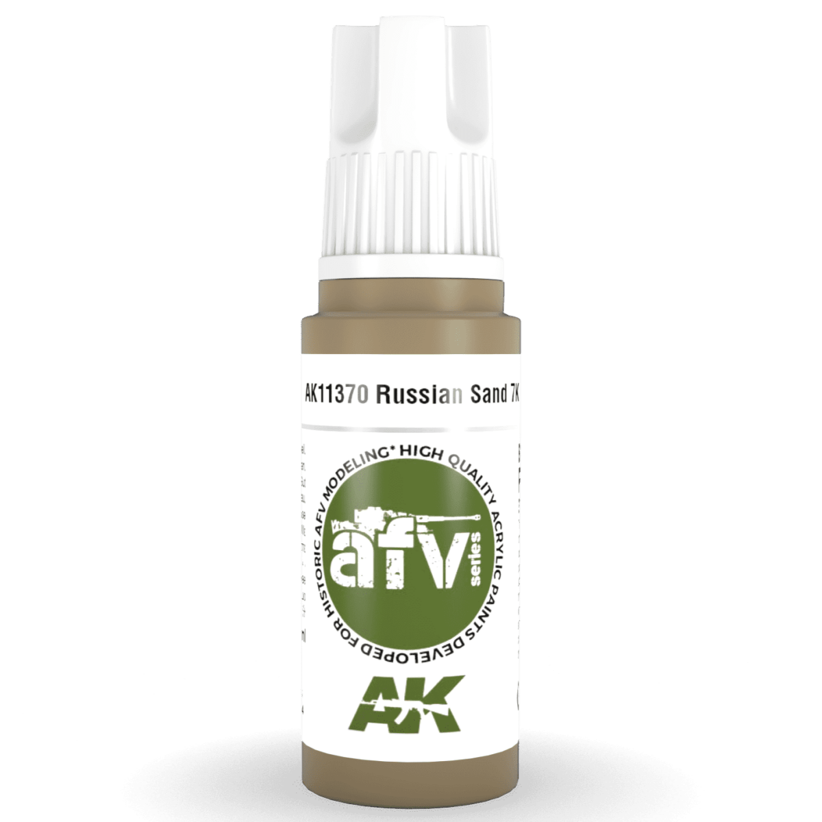 AK Interactive 3rd Generation acrylic paint Russian Sand 7K 17ml dropper bottle