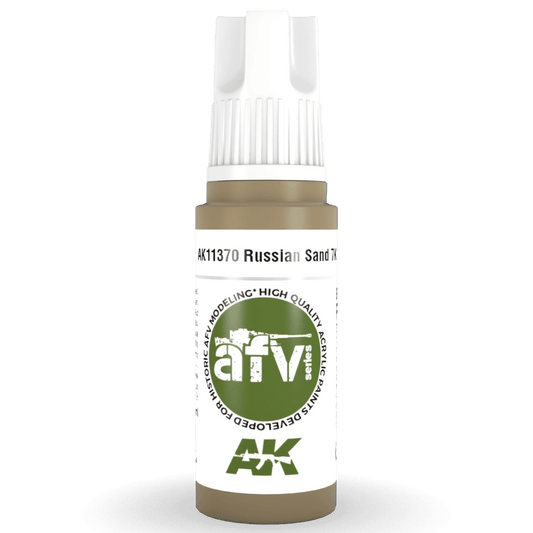 AK Interactive 3rd Generation acrylic paint Russian Sand 7K 17ml dropper bottle