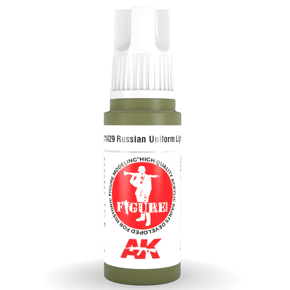AK Interactive 3rd Generation acrylic paint Russian Uniform Lights 17ml dropper bottle