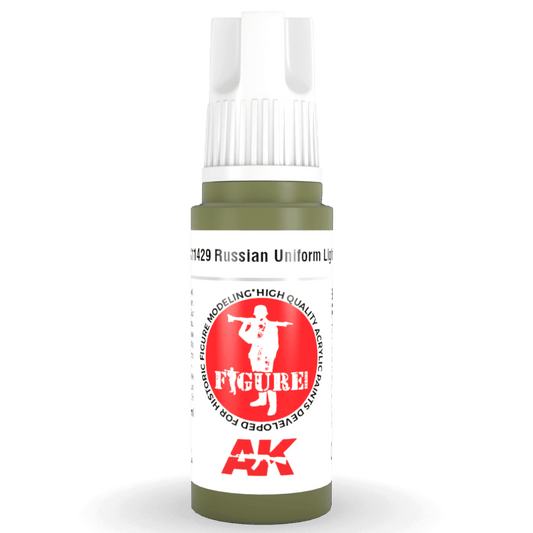 AK Interactive 3rd Generation acrylic paint Russian Uniform Lights 17ml dropper bottle