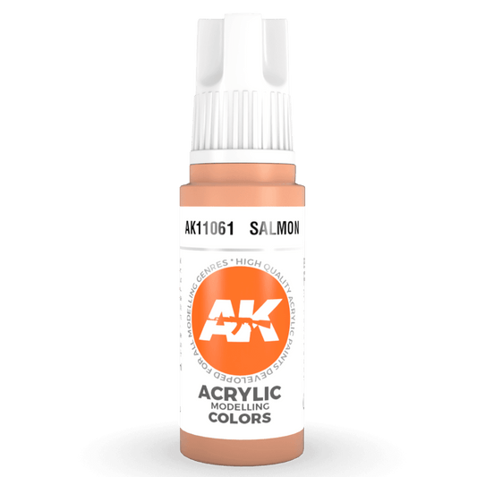 AK Interactive 3rd Generation acrylic paint Salmon 17ml dropper bottle