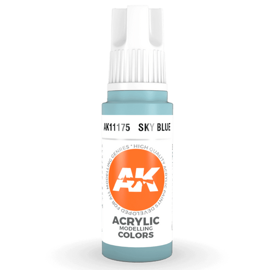 AK Interactive 3rd Generation acrylic paint Sky Blue 17ml dropper bottle