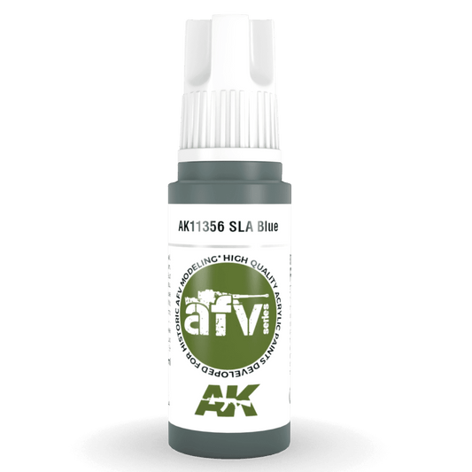 AK Interactive 3rd Generation acrylic paint SLA Blue 17ml dropper bottle