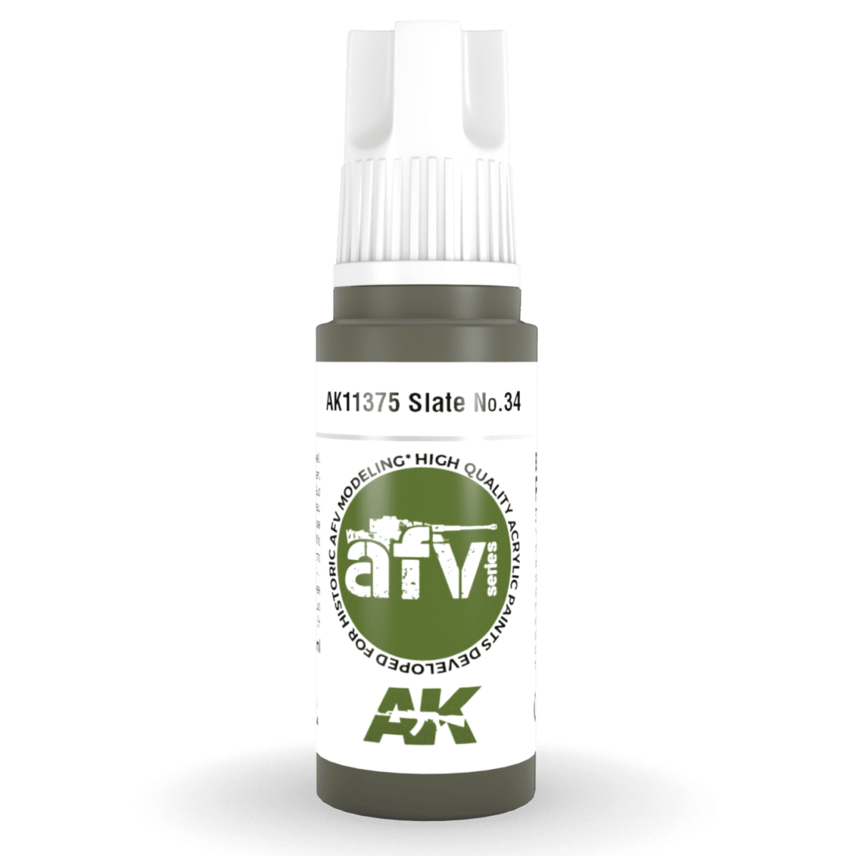AK Interactive 3rd Generation acrylic paint Slate No.34 17ml dropper bottle