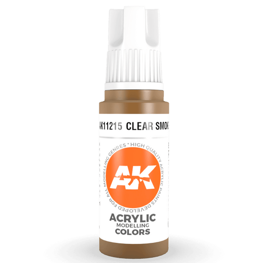 AK Interactive 3rd Generation acrylic paint Smoke 17ml dropper bottle