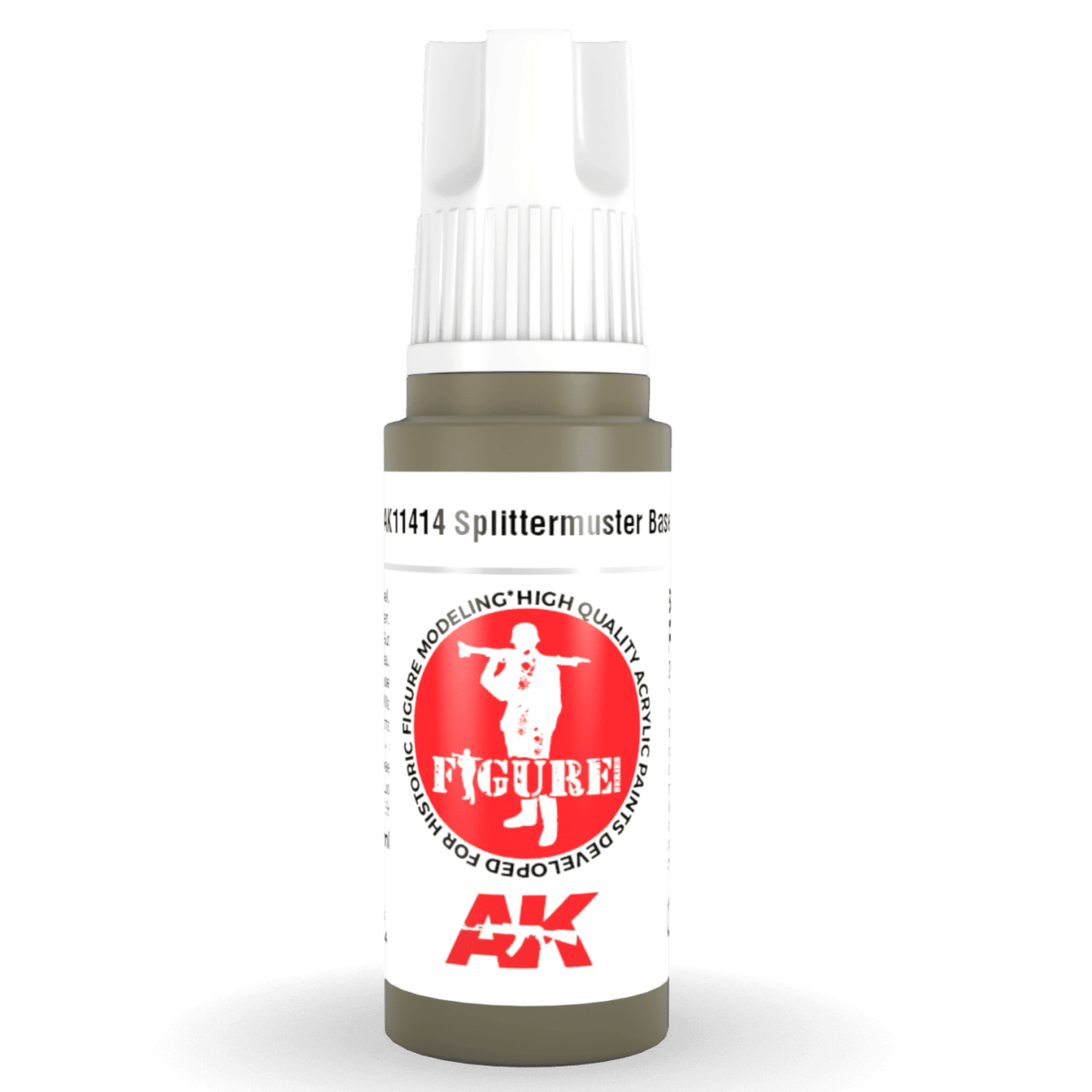 AK Interactive 3rd Generation acrylic paint Splittermuster Base 17ml dropper bottle