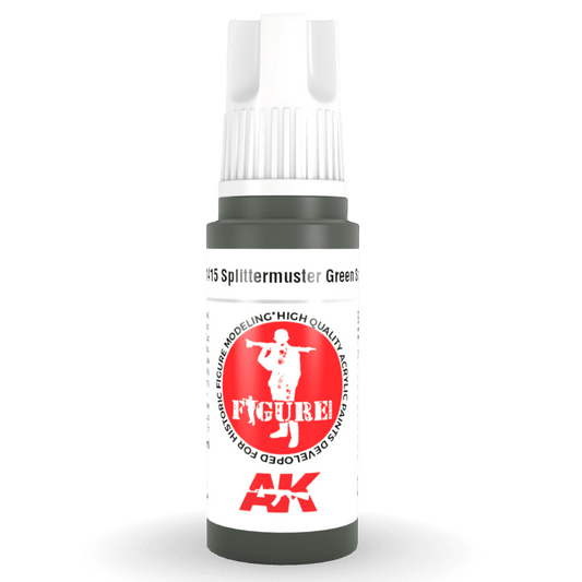 AK Interactive 3rd Generation acrylic paint Splittermuster Green Spots 17ml dropper bottle