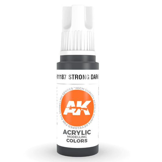 AK Interactive 3rd Generation acrylic paint Strong Blue 17ml dropper bottle