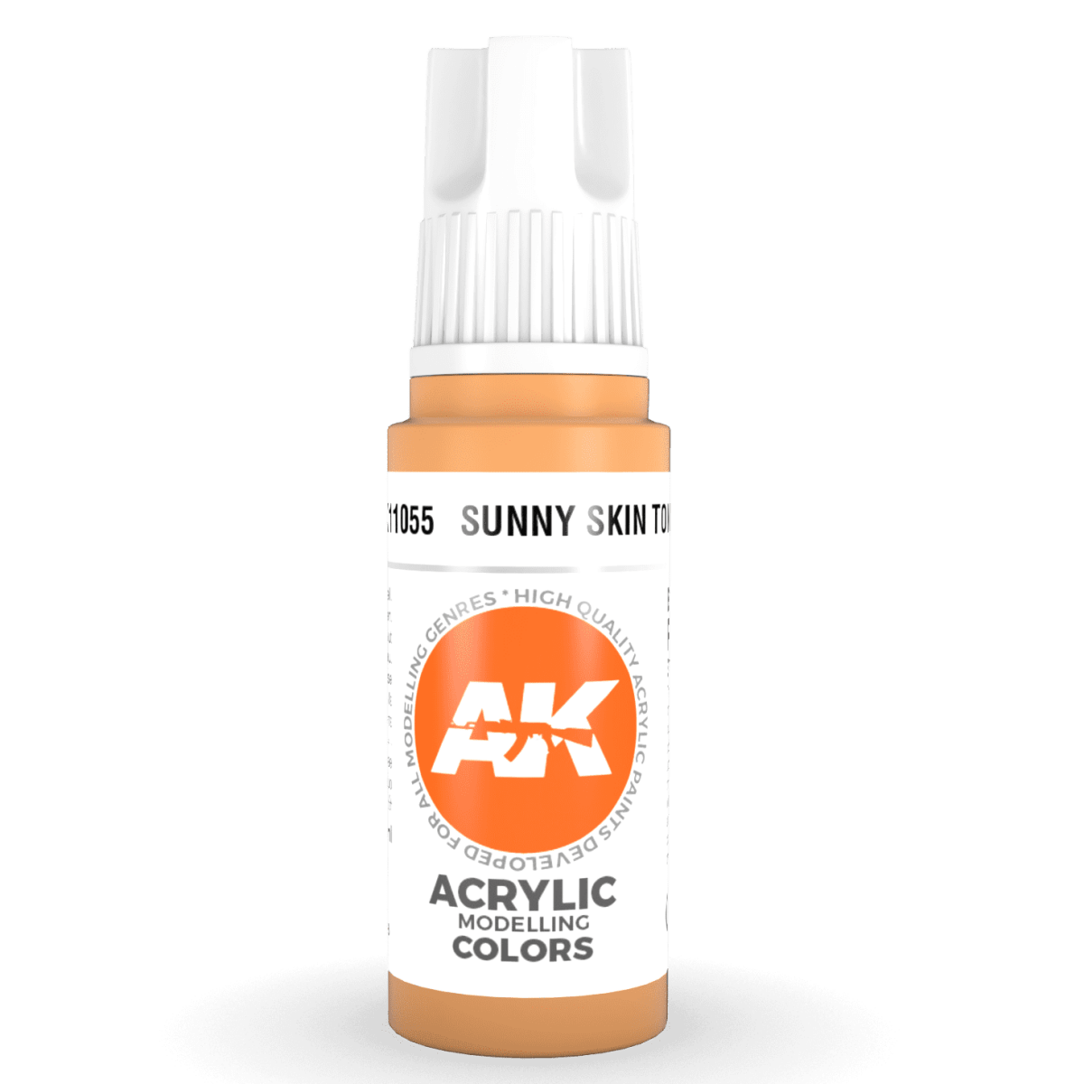 AK Interactive 3rd Generation acrylic paint Sunny Skin Tone 17ml dropper bottle