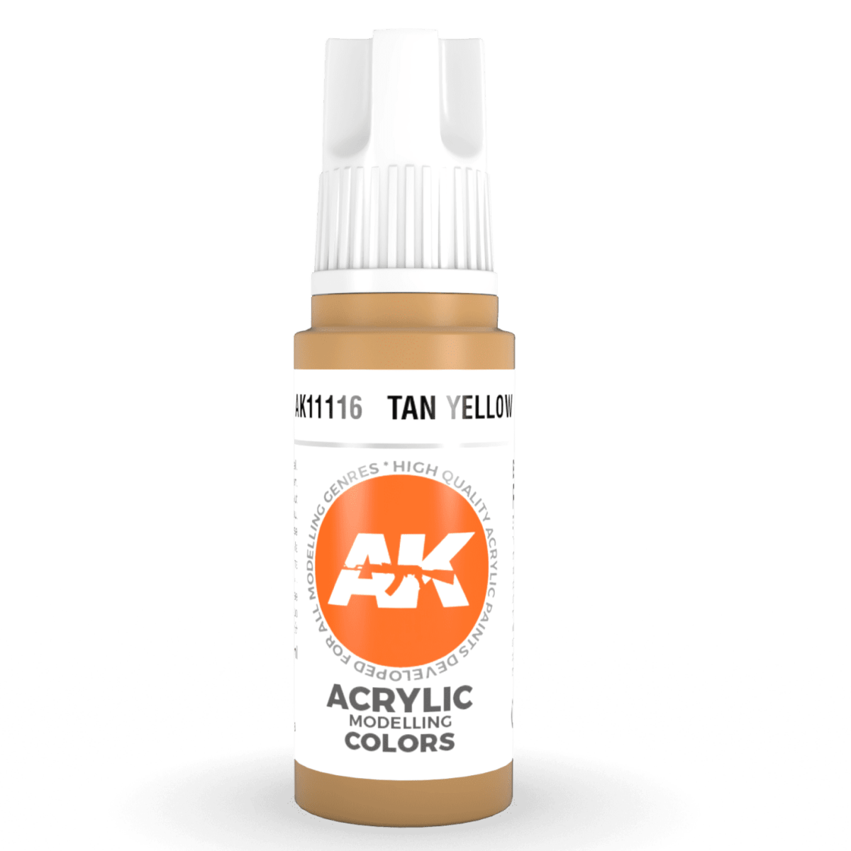 AK Interactive 3rd Generation acrylic paint Tan Yellow 17ml dropper bottle