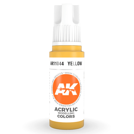 AK Interactive 3rd Generation acrylic paint Yellow 17ml dropper bottle