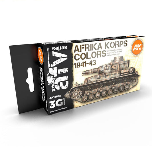 AK Interactive 3rd Generation acrylic paint set Afrika Korps