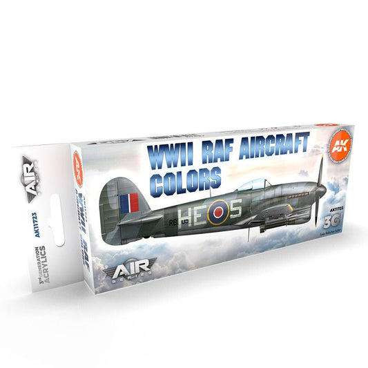 AK Interactive 3rd Generation acrylic paint set WWII RAF Aircraft Colors Set
