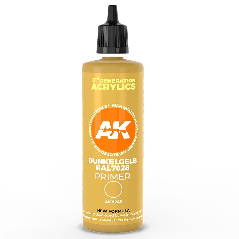 AK Interactive primer Dunkelgelb RAL 7028 Dark Yellow Primer