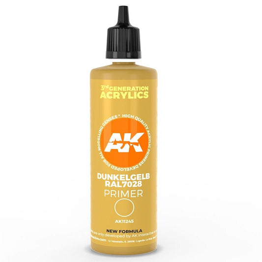 AK Interactive primer Dunkelgelb RAL 7028 Dark Yellow Primer