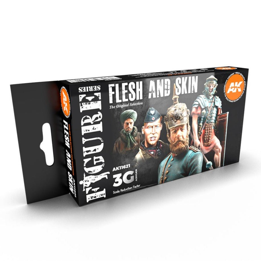 AK Interactive 3rd Generation acrylic paint set Flesh & Skin Colors