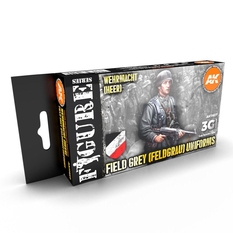 AK Interactive 3rd Generation acrylic paint set German Field Grey Uniforms