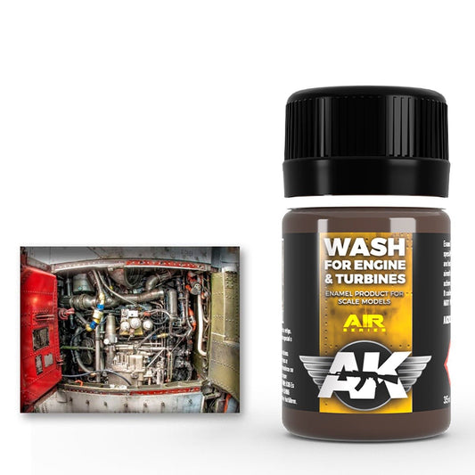 AK Interactive Aircraft Engine Wash weathering product for scale models