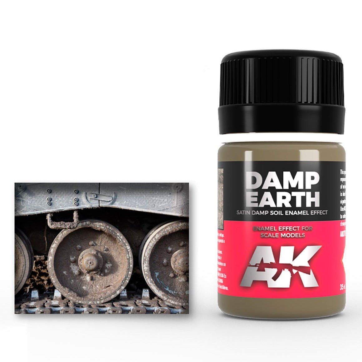 AK Interactive Damp Earth Effects weathering product for scale models