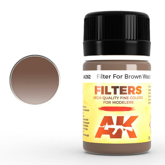AK Interactive Dark Filter for Wood weathering product for scale models