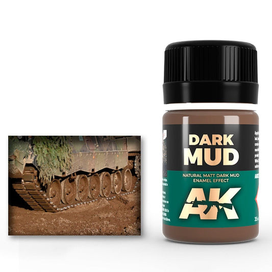 AK Interactive Dark Mud Effects weathering product for scale models