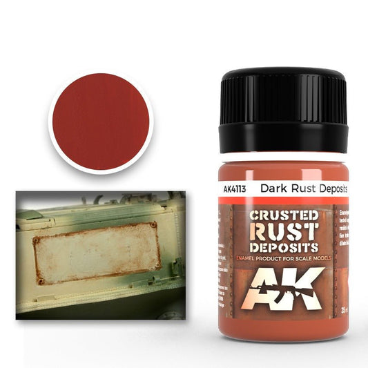 AK Interactive Dark Rust Deposit weathering product for scale models