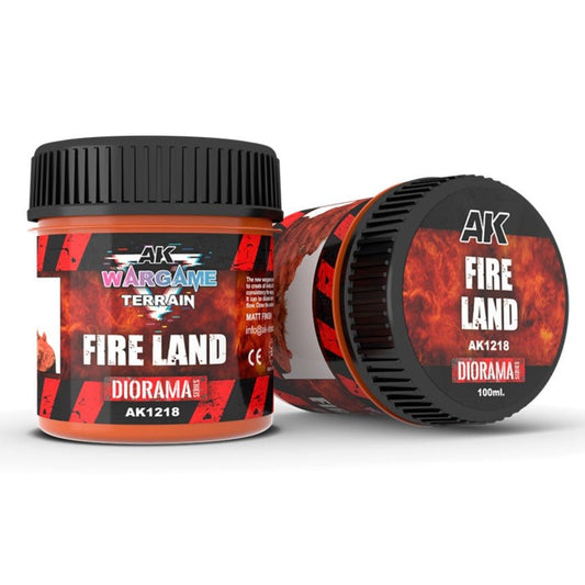 AK Interactive Fire Land - Wargame Terrains diorama and scenery product