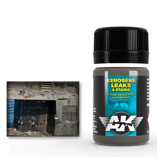 AK Interactive Kerosene Leaks and Stains weathering product for scale models