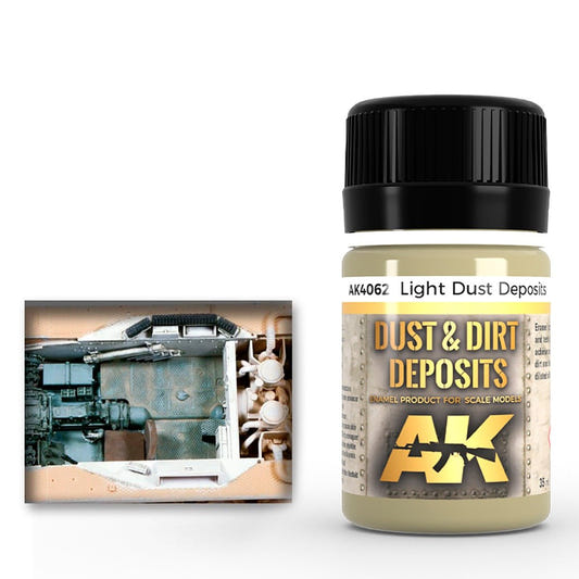 AK Interactive Light Dust Deposit weathering product for scale models