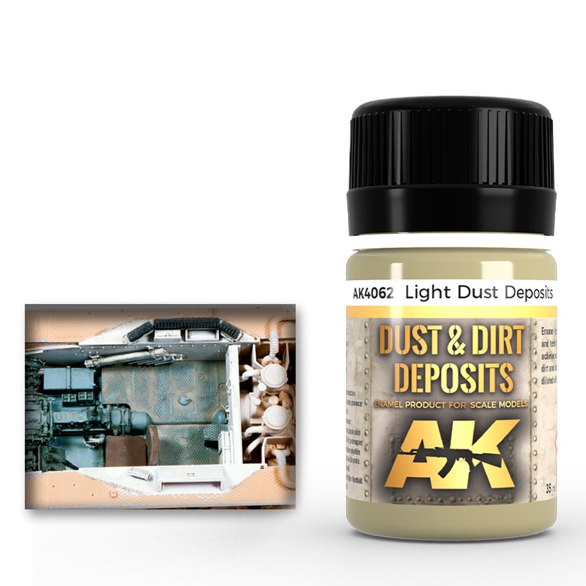 AK Interactive Light Dust Deposit weathering product for scale models