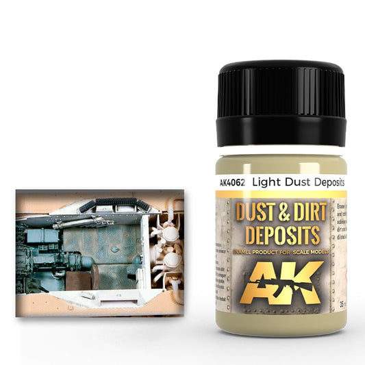 AK Interactive Light Dust Deposit weathering product for scale models