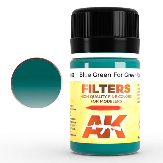 AK Interactive Light Filter for Green Vehicles weathering product for scale models