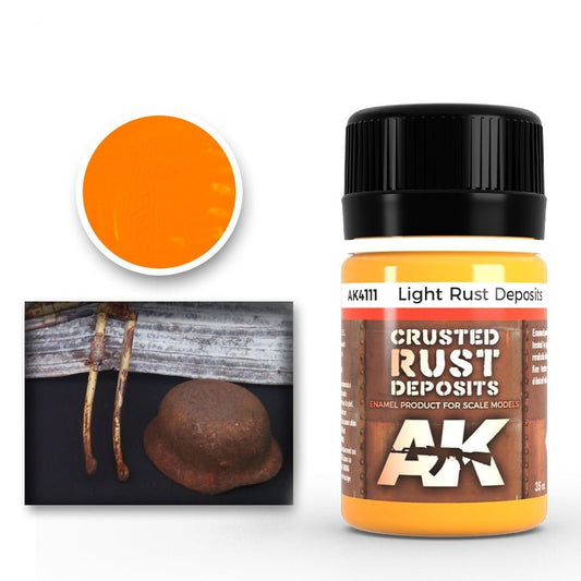 AK Interactive Light Rust Deposit weathering product for scale models