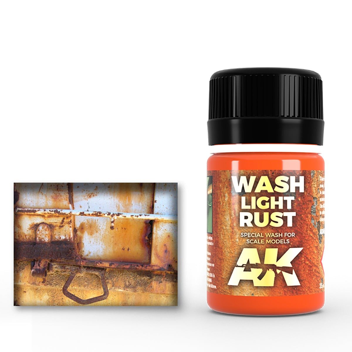 AK Interactive Light Rust Wash weathering product for scale models