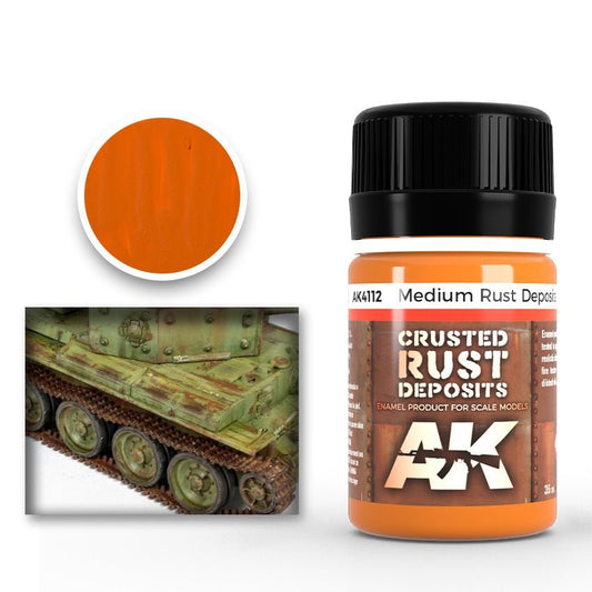 AK Interactive Medium Rust Deposit weathering product for scale models