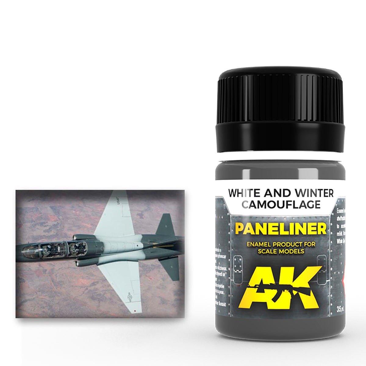AK Interactive Paneliner for White and Winter Camouflage weathering product for scale models