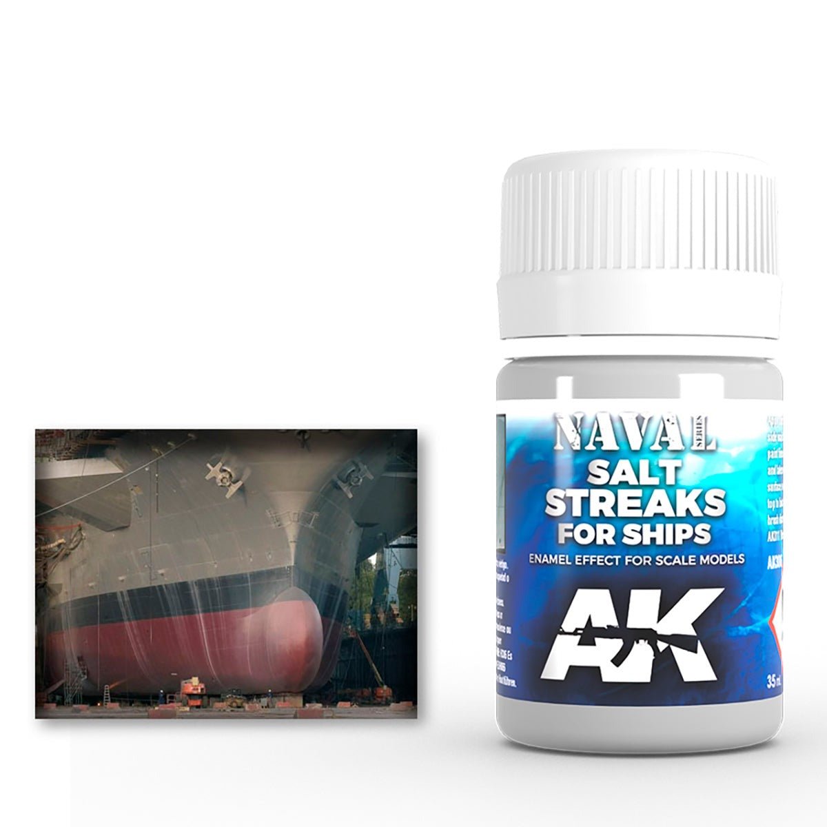AK Interactive Salt Streaks for Ships weathering product for scale models