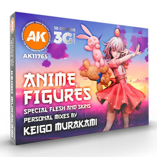 AK Interactive 3rd Generation acrylic paint set Signature Set - Anime Figures - Special Flesh & Skins by Keigo Murakami