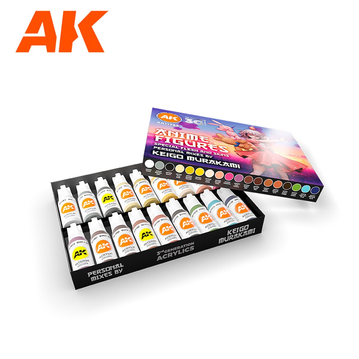 AK Interactive Signature Set - Anime Figures - Special Flesh & Skins by Keigo Murakami AK11765 - Loaded Dice